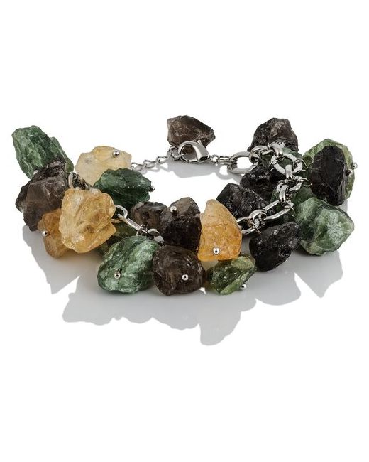 L'Attrice браслет гроздь на руку с природными камнями хризоберилла раухтопаза и цитрина