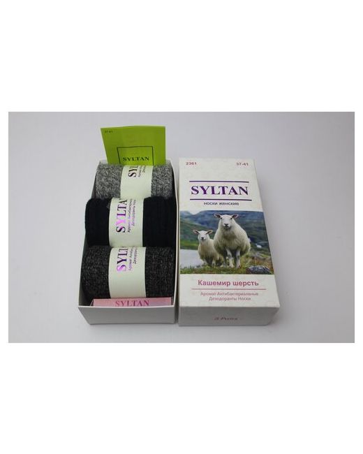 syltan Комплект женских антибактериальных дезодорированных носков 2361 из кашемира 3 пары размер 37-41