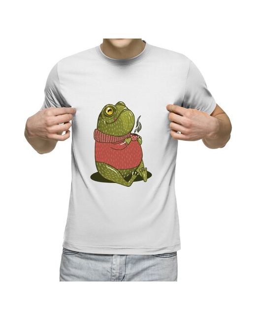 US Basic футболка Зимнее чаепитие лягушки XL
