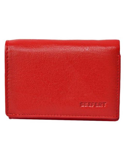 Sezfert кошелек модные кошельки кожаный из кожи 2021 удобный на магните красной