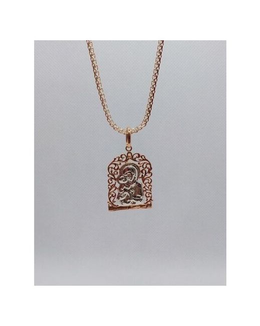 Fallon jewelry Бижутерия под золото Цепь с кулоном Богородица медсплав