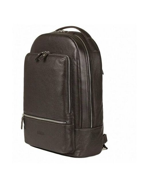 Brialdi Городской рюкзак из кожи Memphis relief brown кожаный стильный ранец для ноутбука 14 дюймов или документов A4
