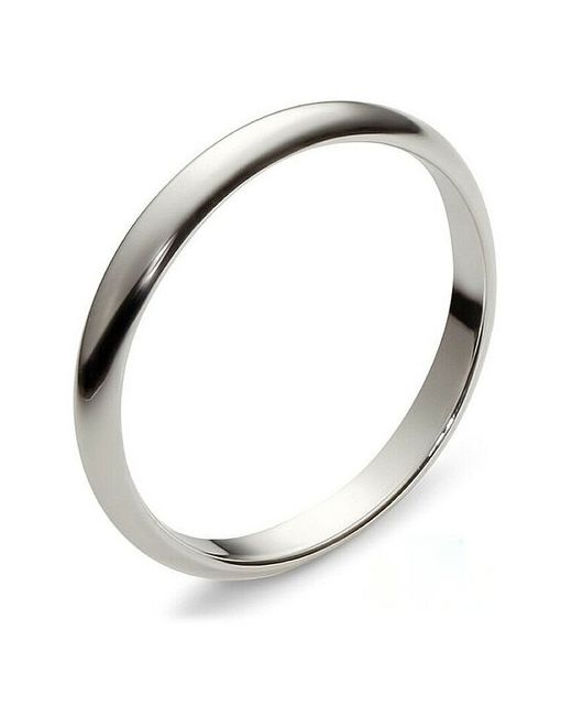 BestGold Обручальное кольцо из белого золота 3 мм