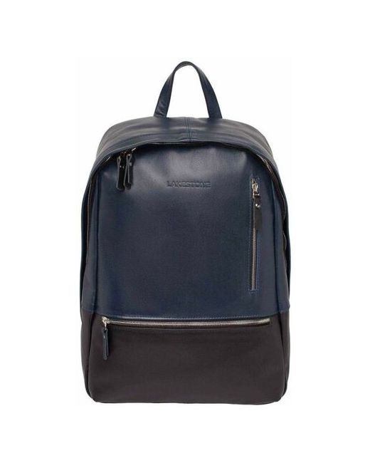 Lakestone кожаный рюкзак Adams Dark Blue/Black 918302/DBB