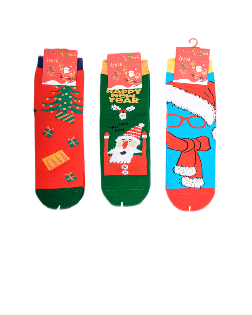 Bombacho Комплект носков Новый год набор 3 пары размер 36-41