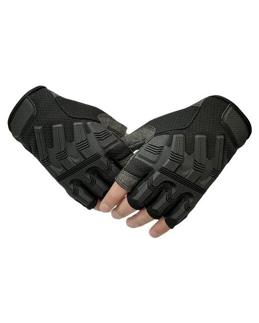 VoenPro Перчатки беспалые черные размер М