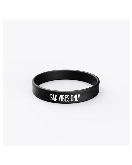 MSKBraslet Силиконовый браслет с надписью Bad vibes only размер .