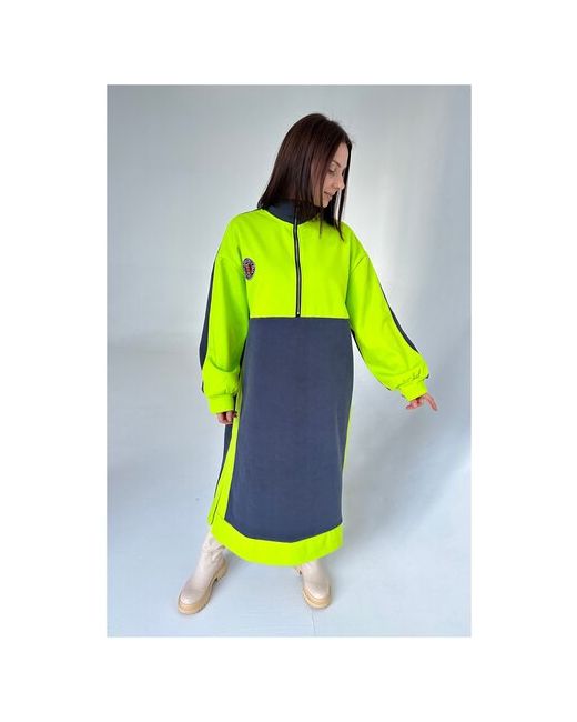 blouson_dress платье на флисе с флисом утеплителем теплое зимнее зиму для кормлен ия большого размера 50 52