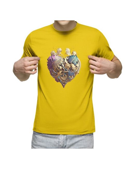 US Basic Мужская футболка Резное сердце S