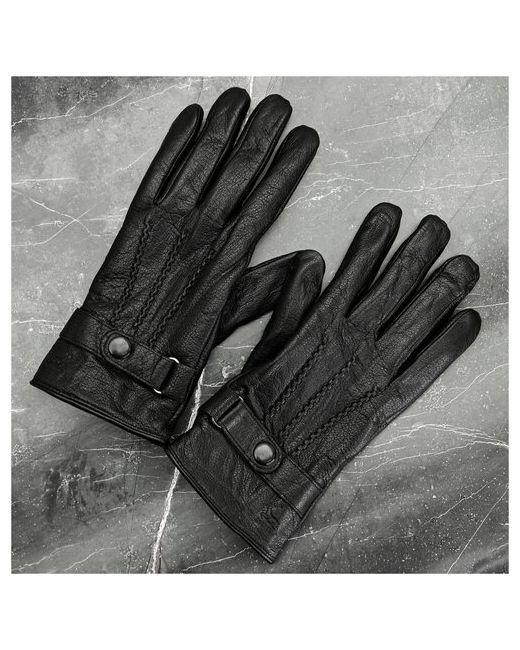 Штучникъ Перчатки кожаные зимние демисезонные touch сенсорные натуральная подкладка