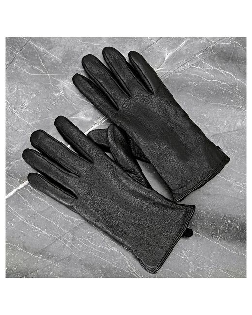 Штучникъ Перчатки кожаные зимние демисезонные touch сенсорные натуральная подкладка