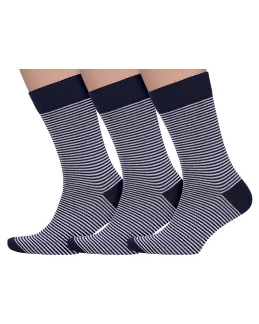 Нева-Сокс Комплект из 3 пар мужских носков ма-21 bridgeport сине-белые размер 27 41-43