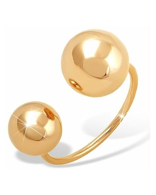 BestGold Золотое кольцо в стиле Диор с шариками