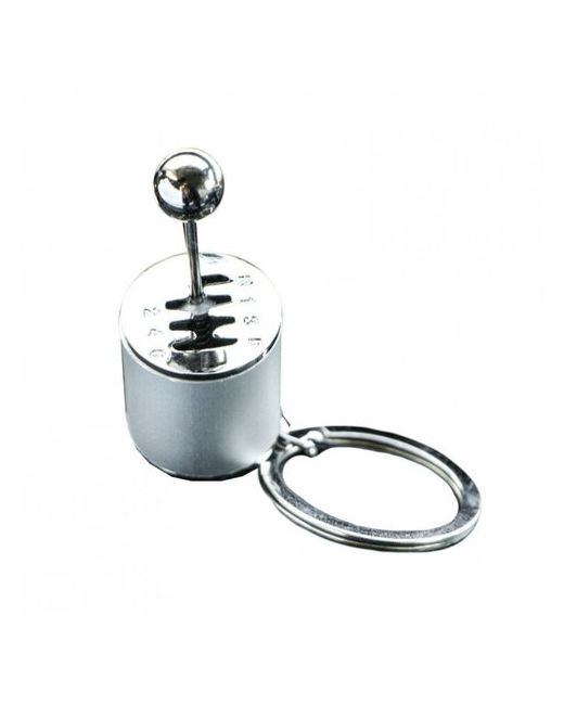 RusExpress Брелок для ключей рычаг КПП металл серебро