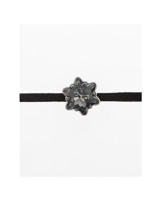 Xuping Jewelry Бархотка чокер на шею с кристаллом Advanced Crystal черная снежинка Ксюпинг