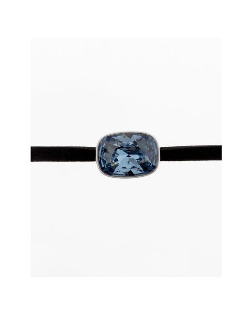Xuping Jewelry Бархотка чокер на шею с голубым кристаллом Advanced Crystal Ксюпинг