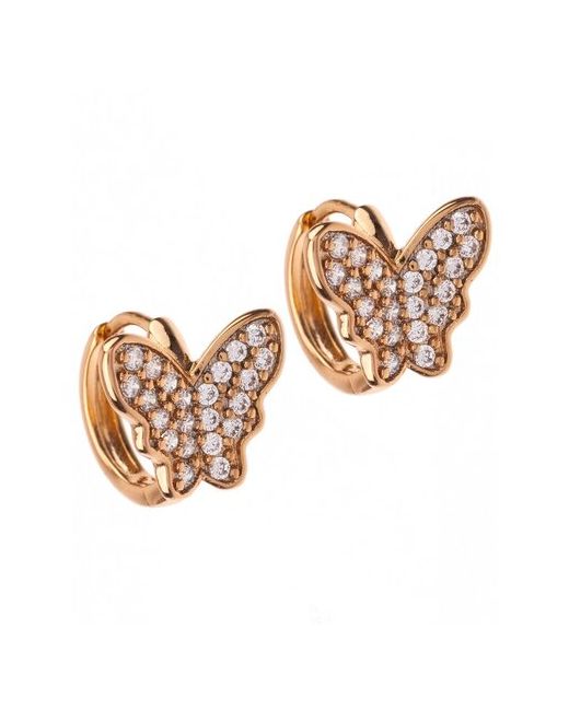 Xuping Jewelry Серьги кольца x1020222-21 бабочки с фианитами