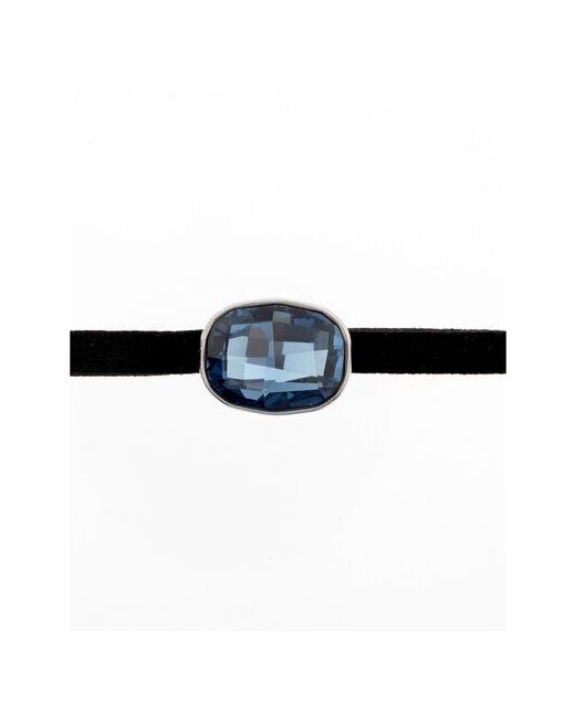 Xuping Jewelry Бархотка чокер на шею с синим кристаллом Advanced Crystal Ксюпинг
