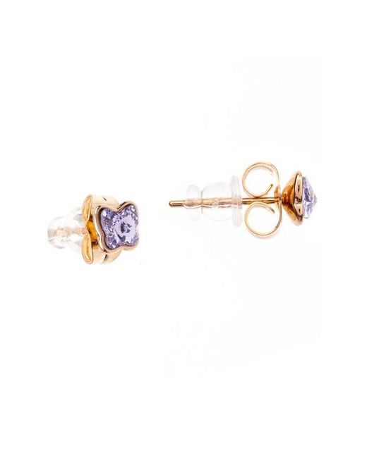 Xuping Jewelry Бижутерия Advanced Crystal серьги золотистые пирсинг уха бабочки лаванда