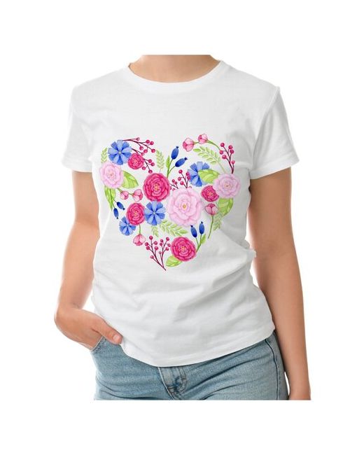 Roly футболка цветочное сердце S