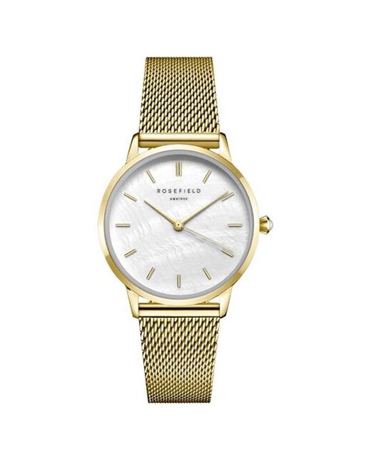 Rosefield Американские наручные часы с минеральным стеклом Pearl Edit RMGMG-R06 гарантией
