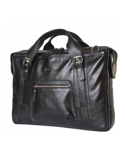Carlo Gattini кожаная сумка для ноутбука Damonte black 1020-01