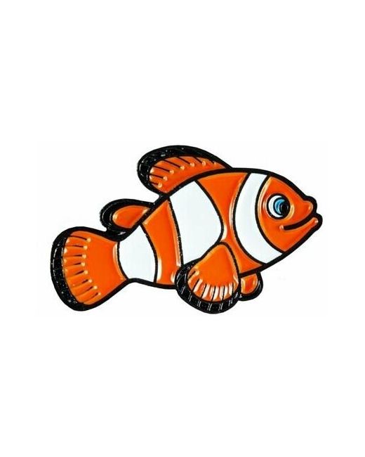 Москвариум Значок металлический на рюкзак или одежду брошь сувенир Рыба клоун Немо