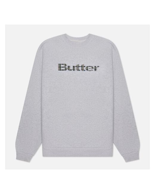 Butter Goods толстовка Plaid Applique Logo Crew Neck Размер S