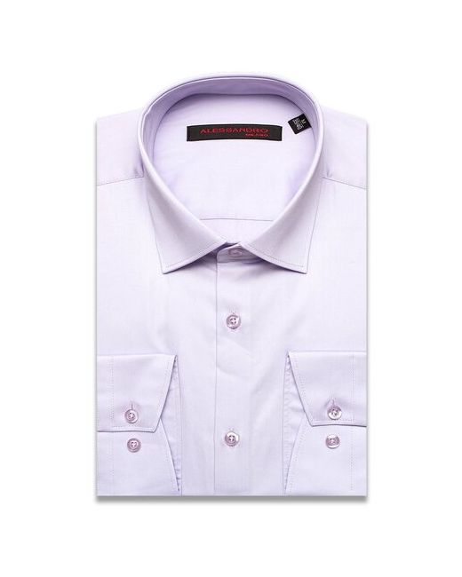 Alessandro Milano Рубашка Limited Edition 2075-05 сиреневый размер 52 RU XL 43-44 cm.
