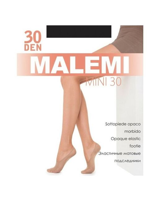 Malemi Подследники Mini 30 ден 4 пары телесный