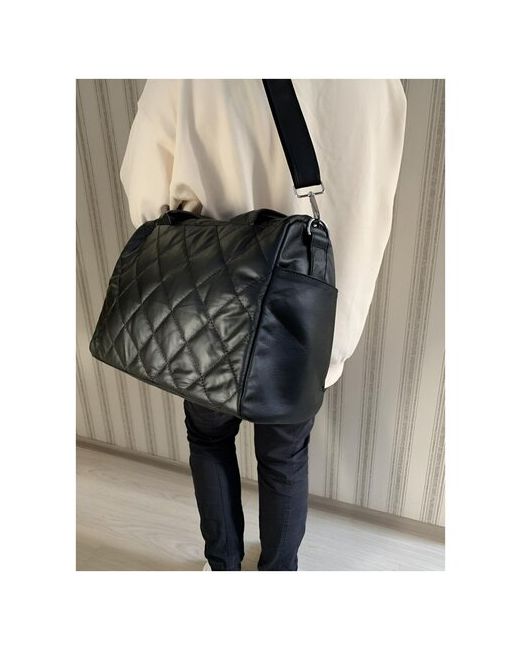Izi-Nova Сумка дутая сумка женская стильная универсальная через плечо черная
