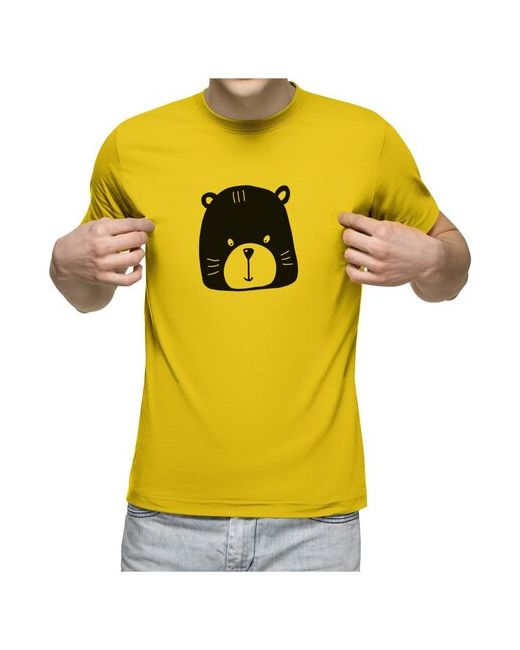 US Basic футболка Милая мордочка медвежонка принт для детей M