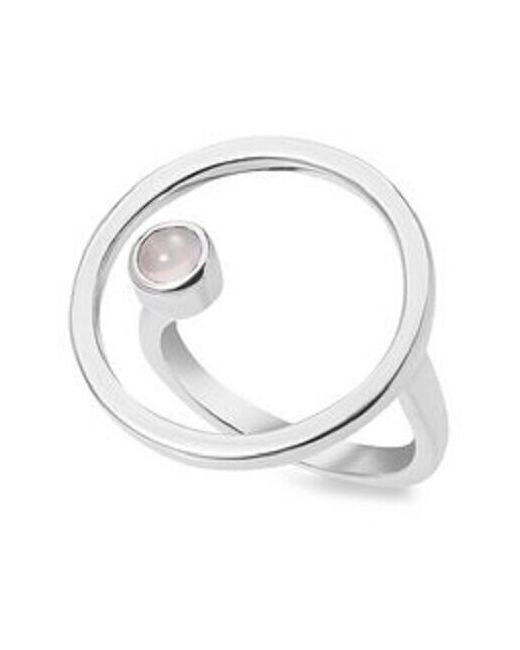 Island Soul Кольцо из серебра Сфера с розовым кварцем размер 19