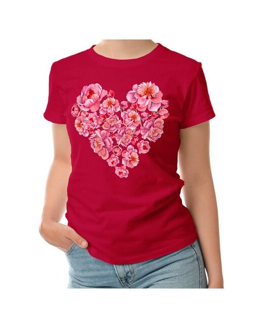 Roly футболка Пионовое сердце 2XL