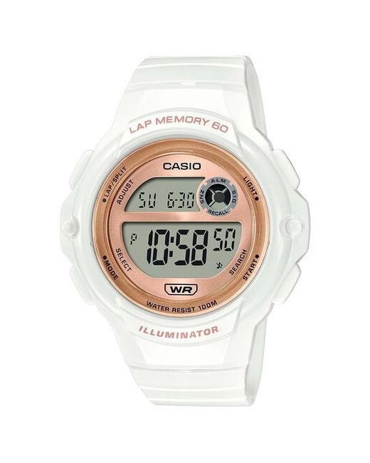 Casio водонепроницаемые наручные часы Collection LWS-1200H-7A2 с подсветкой гарантией