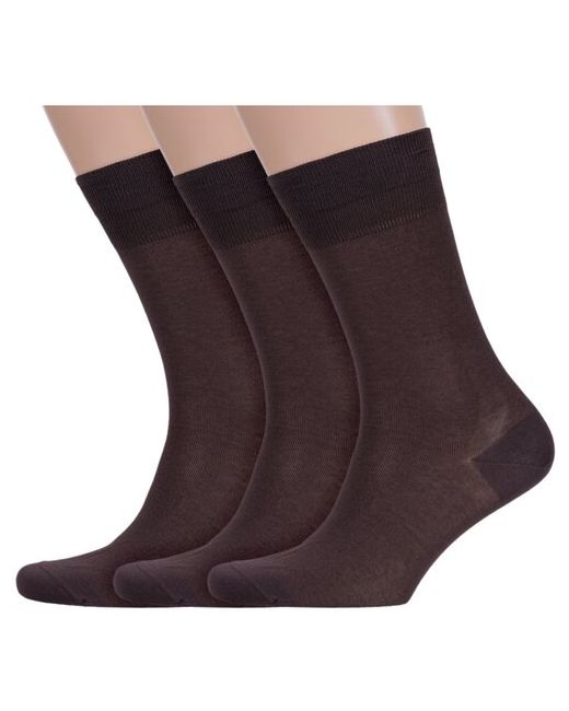 Хох Комплект из 3 пар мужских носков мерсеризованного хлопка размер 25 39-41