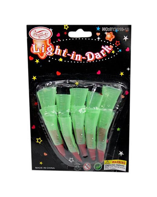 игрушка-праздник Карнавальные пальцы ведьмы накладные светящиеся в темноте
