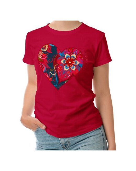 Roly футболка Цветочный орнамент в форме сердца. Любовь XL