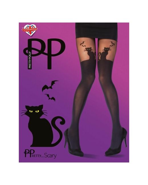 PrettyPolly Колготки с имитацией чулок Halloween Cat Tights S-M-L