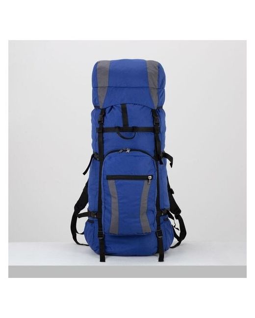 Taif Рюкзак туристический 120 л отдел на шнурке наружный карман 2 боковые сетки голубой