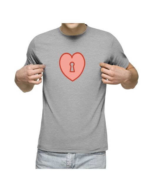 US Basic Мужская футболка Сердце замок S