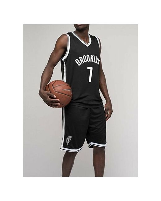 Китай Взрослая баскетбольная форма Бруклин Кевин Дюрант 7 черно-белая