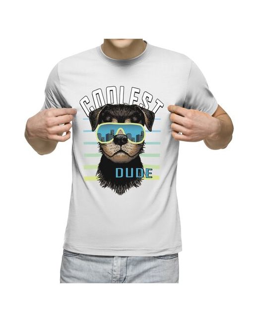 US Basic футболка Собака в очках. Самый крутой чувак. M