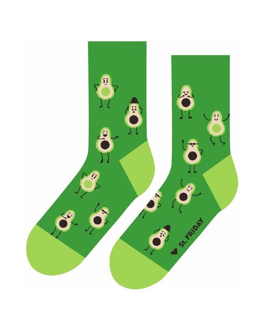 St. Friday Носки Socks настроение авокадо размер 38-41