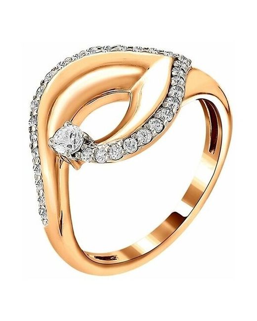 BestGold Золотое кольцо с фианитами 1101012362
