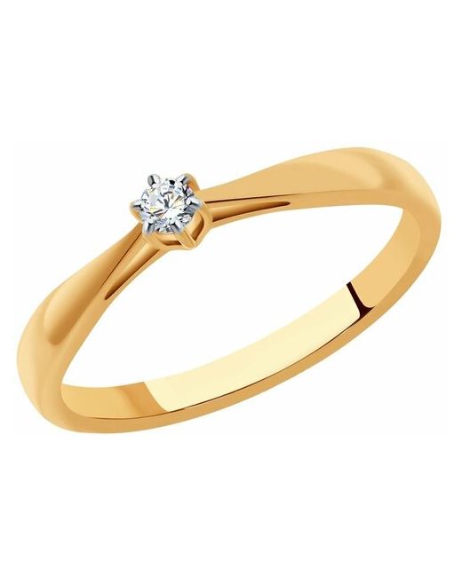 Sokolov Помолвочное кольцо из золота с бриллиантом 1011345 15.5
