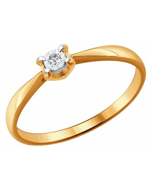 Sokolov Помолвочное кольцо из золота с бриллиантом 1011409 16