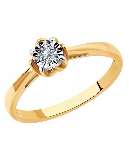 Sokolov Помолвочное кольцо из золота с бриллиантом 1011068