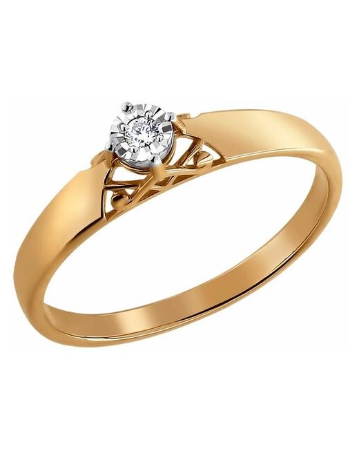 Sokolov Помолвочное кольцо из золота с бриллиантом 1011159 18