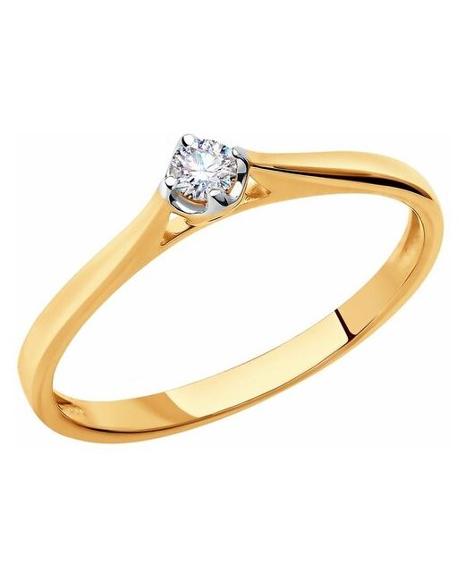 Sokolov Помолвочное кольцо из золота с бриллиантом 1011383 17